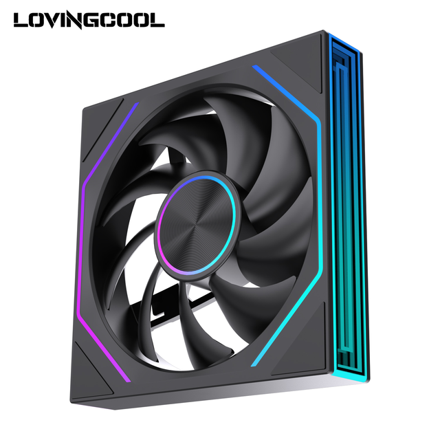 Lovingcool High Quality Infinity Reverse Blade PC Fans RGB ARGB 140mm Cooling Fan for PCs