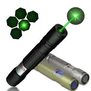 Produsen penunjuk laser hijau logam langsung 532nm senter pena laser pengajaran sering sakelar terbuka