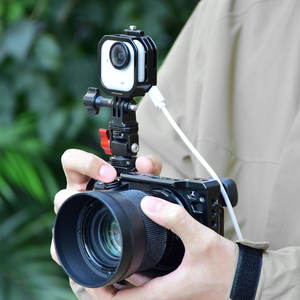 <span class=keywords><strong>Cage</strong></span> de refroidissement et de <span class=keywords><strong>charge</strong></span> 1/4" pour caméra Insta360 GO Ultra, horizontale et verticale, en alliage d'aluminium ultra-léger, étui de protection - Product Image 5