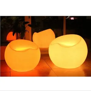 Grosir Lampu LED Bangku Kursi Bar Furniture Colorful Bercahaya Bar Apple Tinja