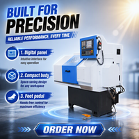 Mesin Bubut MINI CNC CK0618 CK0640 Kontrol CNC GSK Spindle 4kW Dengan Layanan Global