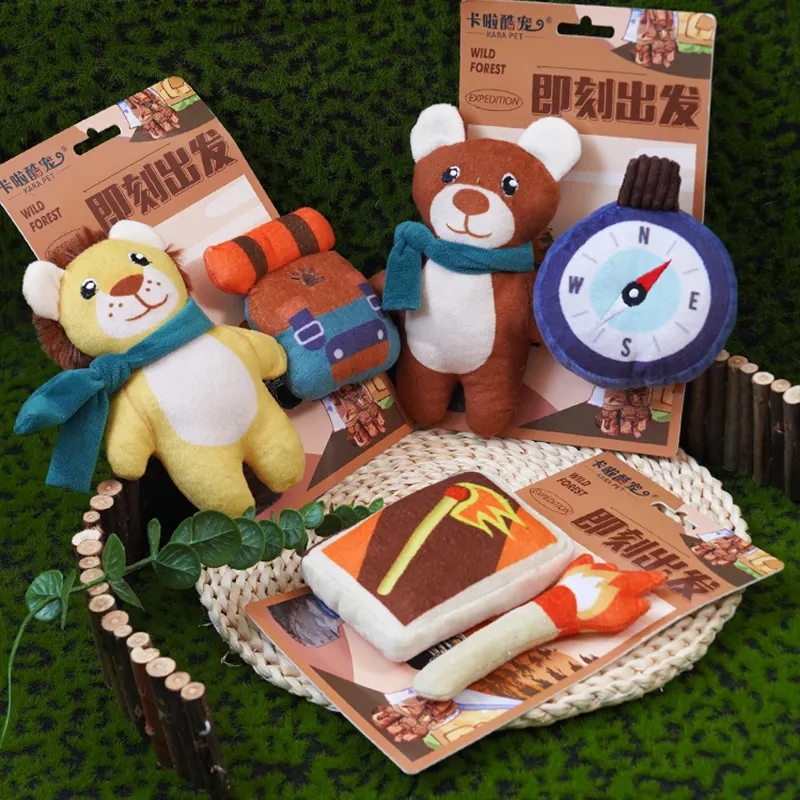 Set di giocattoli di peluche per cani design carino orso all'ingrosso produttore