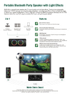 T.I Pro Audio Portable Mini Radio Cornetas Portatil Haut-parleurs Double Boîte de Haut-Parleur de 6.5 Pouces avec Lumière LED