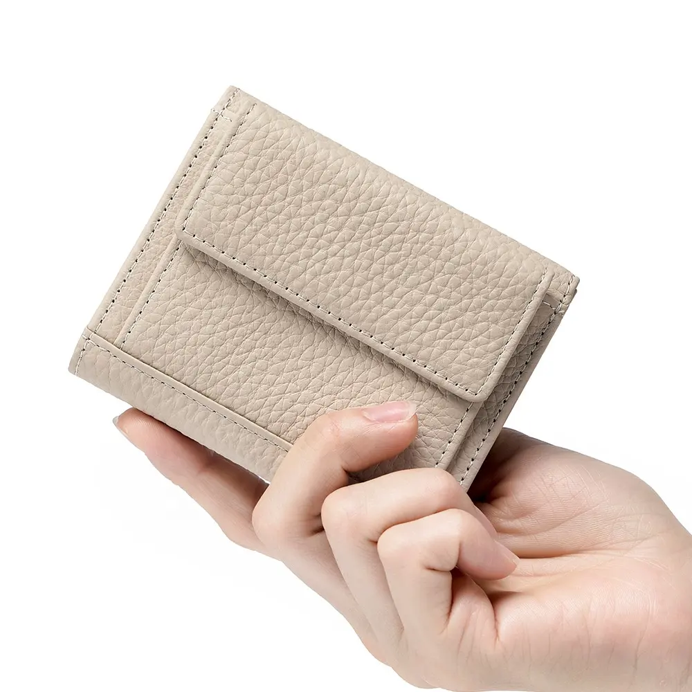 Nuova tendenza Design semplice breve tripla piega borsa da donna moda Mini portafoglio giapponese Multi Card con tasca per monete