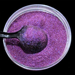 Poudre de paillettes PET, pigment organique réfléchissant fin pour cuir, pigments de revêtement, nail art, bricolage - Product Image 1