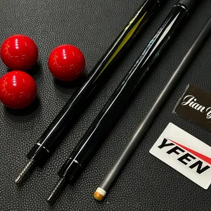 Queues de billard de luxe YFEN 2026 en fibre de carbone T700 légère de haute qualité avec incrustation d'ormeau des grands fonds marins, joint radial 3/8*8 - Product Image 4