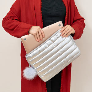 Kawail Stylish Striped Cloud Design <b>Laptop</b> <b>Carry</b> Case Elegant Picnic <b>Bag</b> - Product Image 5