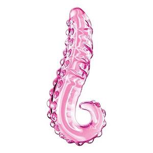 Tapón Anal de Vidrio Rosa de Lujo con Forma de Caballito de Mar para Adultos - Product Image 2