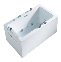 Baignoire balnéo autoportante portable en acrylique avec jets de massage pour salles de bain à domicile, hôtels et villas