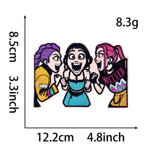 Kpopping con quỷ Hunter các bản vá lỗi sắt trên các bản vá lỗi thêu vá bán buôn sôi động nhân vật hoạt hình K-POP các bản vá lỗi - Product Image 2