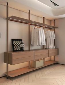Armoire ouverte sur mesure de style moderne, vente en gros d'usine, villa haut de gamme, armoire combinée sur mesure pour chambre à coucher, <span class=keywords><strong>vestiaire</strong></span> - Product Image 5