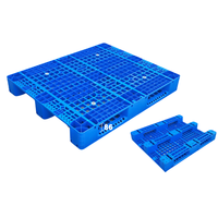 Palette Euro en HDPE renforcé d'acier 1200x1000x150mm, 4 voies, simple face, durable, haute capacité, avec une charge dynamique de 2 tonnes