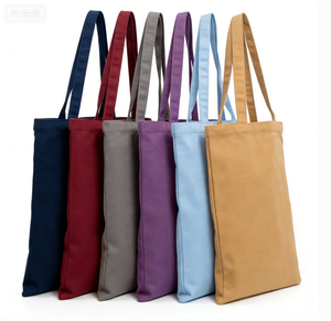 Sac fourre-tout en toile de coton épaisse avec logo personnalisé, sacs de courses réutilisables, vente en gros - Product Image 3