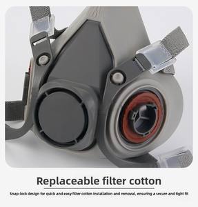 Mascarilla reutilizable antipolvo para uso transfronterizo, protección contra humo tóxico, pulverización de pesticidas, pintura, químicos, formaldehído y decoración - Product Image 4