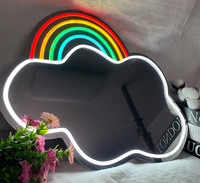 Luces de neón personalizadas de diseño gratuito, luz de espejo, arte de pared, LED Flexible para habitación de niñas, vestido de salón de belleza, decoración IP65, paisaje