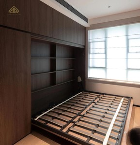 Cama Oculta <span class=keywords><strong>de</strong></span> Lujo con Estructura <span class=keywords><strong>de</strong></span> Aluminio y Cristal, Solución Premium <span class=keywords><strong>de</strong></span> Cama Murphy, Pieza Interior <span class=keywords><strong>de</strong></span> Alta Conversibilidad - Product Image 1