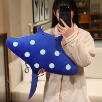 Peluche de raie manta douce et apaisante pour enfants, cadeau promotionnel du musée marin, simulation d'animal en peluche raie manta