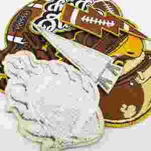 Parches Bordados con Purpurina de Fútbol Americano para Planchar, para Mamá de Jugador de Fútbol - Product Image 6