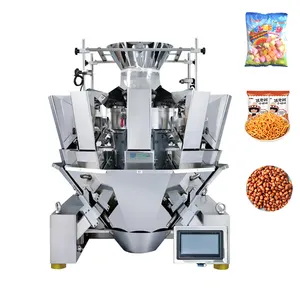 High Precision 10 Heads Multihead Weigher Jelly Candy Screw /Marshmallow packing machine