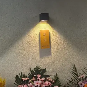 Lampu dinding untuk eksterior ip65 tahan air hotel dekoratif laser sorot sempit luar ruangan lampu dinding taman