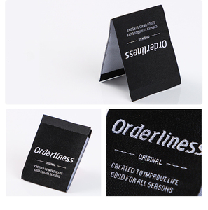 Etichette in tessuto personalizzate etichette collare etichette personalizzate ad alta densità tessuti per la casa accessori per l'abbigliamento dimensioni marchio di lavaggio - Product Image 2