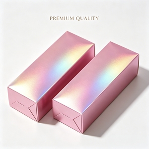Custom Laser Cosmetic Paper Card <strong>Box</strong> Holographic Beauty <strong>Gift</strong> Two Tuck Card <strong>Box</strong> for Packaging - Product Image 5