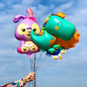 ขายส่งลูกโป่งเป่าลมการ์ตูนขนาดใหญ่รุ่นใหม่ ดีไซน์แบบถือ Kuromi รุ่น 003 สำหรับวันเกิดและวันเด็ก - Product Image 4