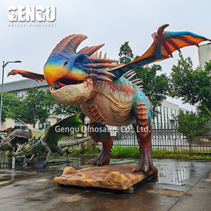 Escultura de Dragón Occidental Animatrónico Personalizada |   Modelo de Dragón de Fantasía Realista y Simulada para Parques, Museos y Accesorios de Cine - Product Image 5