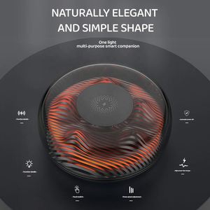 Chargeur sans fil Smart Life avec éclairage réaliste d'éruption volcanique, forme exquise, puissance de sortie 10W, entrée 5V/2A, sortie 5V/3A - Product Image 4