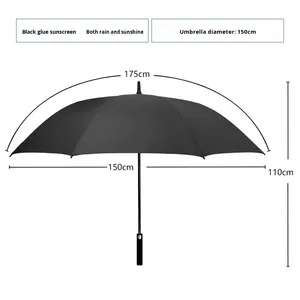 Paraguas de Viaje Clásico Extra Grande de Apertura Automática de 54/60/62/68 Pulgadas, Doble Toldo Ventilado, Impermeable y Resistente al Viento, Tipo Palo de Golf - Product Image 3
