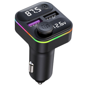 Car Phone Charger QC3.0 Fast Charging BT5.0 Hands-free Calling Car MP3 <strong>Bluetooth</strong> Player FM Transmitter - Product Image 1