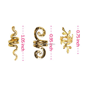 سبيكة فايكنغ الخرز الشعر لفائف حلزونية المجدل الخرز المشابك حلقات مشابك معدنية الأصفاد في الشعر مجوهرات الشعر اللف التبعي - Product Image 6