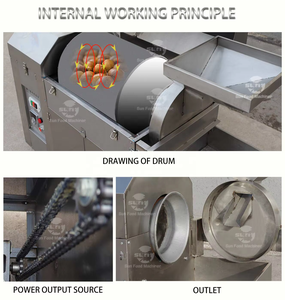 Máquina Tostadora Pequeña Multifuncional con Pantalla Digital para Nueces, Soja, Semillas <span class=keywords><strong>de</strong></span> Pino, Semillas <span class=keywords><strong>de</strong></span> Sésamo, Cacahuates, Cacao y Granos <span class=keywords><strong>de</strong></span> Café - Product Image 5