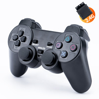 Manette de jeu sans fil PS2 2.4G 3-en-1/6-en-1 avec vibration, compatible avec PS2, PC et Android, modèle P2