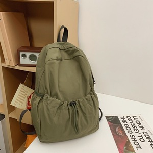 Custom Light <b>Simple</b> <b>Backpack</b> Female Japanese Literature Art School Bag Leisure Sports Travel Solid Color <b>Backpack</b> - Product Image 5