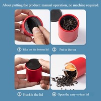 RTS Dia48*40mm/55mm Tube Box Small Mini Paper Cylinder Chocolate Pizza Gift Box Canister Packaging for Tea Food