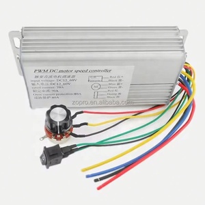 High Power 4000W 12V 24V 48V PWM Brush DC Motor <b>Speed</b> <b>Controller</b> Reversible Forward Reverse Rotation 12V-60V 70A - Product Image 2