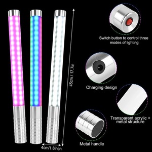 3 màu có thể sạc lại Flash Stick Champagne chai dịch vụ LED Strobe Baton LED Sparkler ánh sáng cho rượu vang thuyết trình Bar Câu lạc bộ trang trí nội thất - Product Image 6