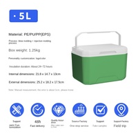 Mini-réfrigérateur portable 5L, boîte isotherme thermique pour la maison, la voiture, le camping en extérieur, les stands commerciaux, la conservation au froid et les voyages