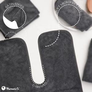 Toalla <span class=keywords><strong>Facial</strong></span> en Forma de U de Microfibra para Spa, con Logotipo Bordado Personalizado, para Esteticistas, Cosmetólogas y Masajistas - Product Image 6