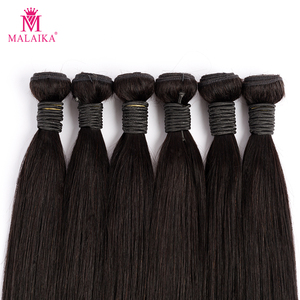 MALAIKA Mishell 6Pcs One Pack Solution ธรรมชาติ Wave <span class=keywords><strong>บราซิล</strong></span> Remy Human Hair Bundles ผม - Product Image 3
