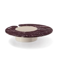 Nordique minimaliste moderne créatif spécial en forme de pierre naturelle meubles de salon Table en bois Table basse en travertin