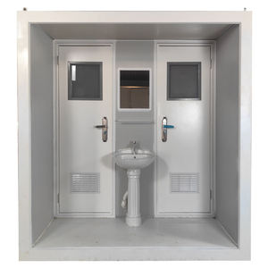 Baño Prefabricado Económico de Doble Cabina, Remolque Móvil con Panel Sándwich para Baños, Ideal para Construcción, Campamentos, Parques y Eventos - Product Image 5