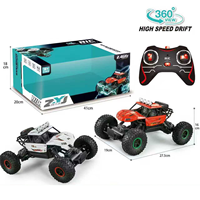 Voiture RC tout-terrain haute vitesse 2,4 GHz avec grandes roues, camion télécommandé avec éclairage LED, voiture de course RC pour enfants et adultes, vente en gros