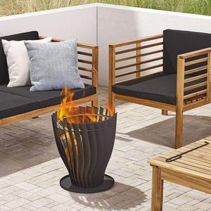 Nouveautés 2026 – Barbecue en acier de 17 pouces pour foyer extérieur avec panier de cuisson et pioche pour jardin, patio et cour arrière - Product Image 4