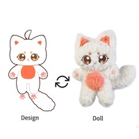 Vograce DIY Personnalisable 10cm & 20cm Figurine en peluche en coton, forme humaine de dessin animé, idole Kpop, votre propre poupée en peluche