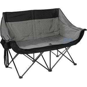 Chaise double pliante surdimensionnée siège d'amour portable robuste - Product Image 2