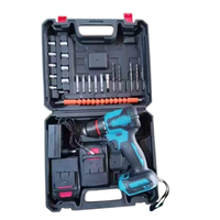 Ensemble de perceuse électrique sans fil portable, multifonctionnel, de qualité industrielle, clé dynamométrique rechargeable, construction sans balais
