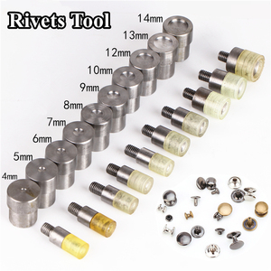Stampo per bottoni a rivetto a doppia faccia, accessori per abbigliamento, strumento per l'installazione di rivetti, stampo per cucito, accessori per bottoni a pressione, strumento per lavorazione del cuoio - Product Image 2