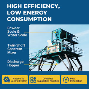 Planta Mezcladora de Concreto de Alta Calidad, Redi Mixer, 180m3 HZS180, Estación de Mezcla Automática para la Venta - Product Image 3